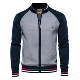 AIOPESON Spliced Cardigan Men Streetwear Casual High Quality Cotton Sweater Men Winter Fashion Brand Cardigans for Men