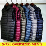 Men Vest Jackets 2023 New Men&#39;s Sleeveless Down Puffer Jacket Autumn Spring Lightweight Water-Resistant Packable Down Coat 5xl