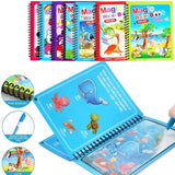 Kids Montessori Toys Reusable Coloring Book Magic Water Drawing Book Painting Drawing Toys Sensory Early Education Toys for Kids