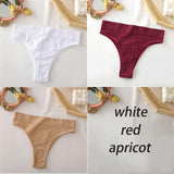 FINETOO Women&#39;s Panties Seamless High Waisted Underwear Women Comfortable Panties Women Sexy Underpants For Women 3PCS/Set