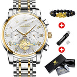 OLEVS Top Brand Men&#39;s Watches Classic Roman Scale Dial Luxury Wrist Watch for Man Original Quartz Waterproof Luminous Male reloj
