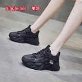 Dad Shoes Women&#39;s Spring and Autumn 2022 New Women&#39;s Shoes All-match Thick-soled White Sneakers Fashion Casual Shoes