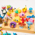 Pokemon Anime Figures Large Size Random 10/20/30/40/50PCS Action Model Cute Toy Genuine Pikachu 4-6CM Children Birthday Gift
