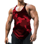 Camouflage Summer Fitness Tank Top Men Bodybuilding New Gyms Clothing Fitness Men Shirt Slim Fit Vests Mesh Singlets Muscle Tops