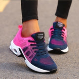 Fashion Woman Vulcanize Shoes Platform Casual Sneakers Women Shoes Flats Mesh Breathable Running Shoes Chunky Summer Sports Shoe