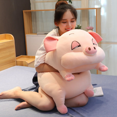 40/50/70cm Squishy Pig Hamster Plush Toys Ultra Soft Fatty Stuffed Animal Dolls Cushion Sleeping Plushie Companion for Children