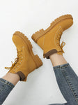 QUTAA 2023 Winter Casual Warm Wool Women Ankle Boots Genuine Leather Platforms Shoes Woman Fashion Motorcycle Boots Size 34-41