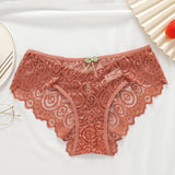 CINOON New Panties Women Lace Underwear Sexy Low-Waist Briefs Hollow Out G String Underpant Solid Transparent Female Lingerie