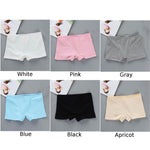 6pc/Lot Children Kids Girls Soft Underwear Elastic Boxer Shorts Panties Solid Underpants 8-14Years