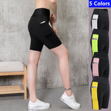 2022 Women&#39;s Yoga Shorts Running Sports Pants Five Pants Gym Cycling Jogging Training Base High Stretch Plus Size Fitness Pants