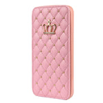 Wallet Flip Leather Phone Case For iPhone 14 13 12 Pro Max 11 Xr Xs X Cute Crown Bling Cover For Apple 7 8 Plus SE2020 Card Solt