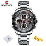 New NAVIFORCE Fashion Military Watches for Men Luxury Original Sports Chronograph Watch Waterproof Quartz WristWatch Clock Gift