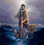 TOP ART oil painting- Morgan Weistling OUR REFUGE Jesus Christ oil painting -100% hand painted 24 inch-free shipping