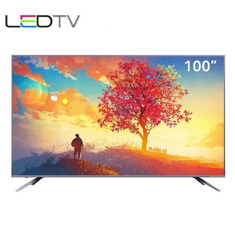 100&#39;&#39; Inch TV multiple languages Smart Android LCD 4K wifi internet IPTV DVB-T2 led TV television