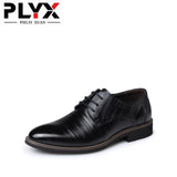 PHLIY XUAN New 2019 Men Dress Shoes Leather Formal Wedding Shoes Oxford Office Shoes Zapatos Hombre Brown Shoes Plus Size 38-48