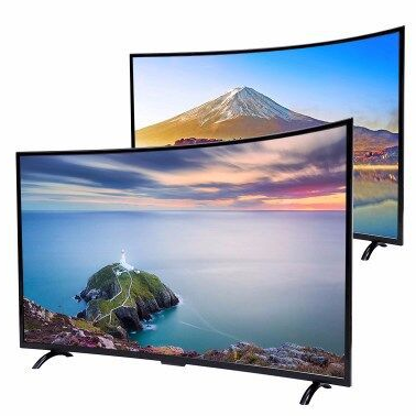60‘’ inch lcd monitor and android smart curved screen TV Dolby DVB-T2 S2 wifi bluetooth TV led television tv