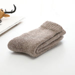 Super Thicker Solid Socks Merino Wool Rabbit Socks Against Cold Snow Russia Winter Warm Funny Happy Male Men Socks
