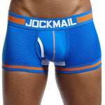 JOCKMAIL Brand Underwear Boxer Men Breathable Mesh Men&#39;s Boxers Male Underpants Sexy Panties Cotton Mens Bodysuit Trunks Pant