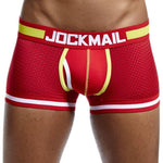 JOCKMAIL Brand Underwear Boxer Men Breathable Mesh Men&#39;s Boxers Male Underpants Sexy Panties Cotton Mens Bodysuit Trunks Pant