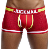 JOCKMAIL Brand Underwear Boxer Men Breathable Mesh Men&#39;s Boxers Male Underpants Sexy Panties Cotton Mens Bodysuit Trunks Pant