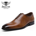 DESAI Men&#39;s Business Dress Casual Shoes For Men Soft Genuine Leather Fashion Mens Comfortable Oxford Shoes