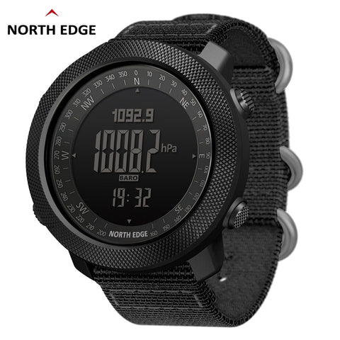 NORTH EDGE Men&#39;s sport Digital watch Hours Running Swimming Military Army watches Altimeter Barometer Compass waterproof 50m