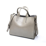 Women Leather Bags Women&#39;s Vintage Handbag Casual Female Bag High Quality Trunk Tote Ladies Shoulder Bag Large Messenger bag