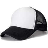 1 PCS Unisex Cap Casual Plain Mesh Baseball Cap Adjustable Snapback Hats For Women Men Hip Hop Trucker Cap Streetwear Dad Hat