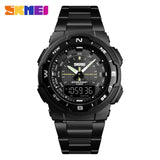 SKMEI Watch Men&#39;s Watch Fashion Sport Watches Stainless Steel Strap Mens Watches Stopwatch Chronograph Waterproof Wristwatch Men