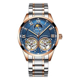AILANG Original design watch men&#39;s double flywheel automatic mechanical watch fashion casual business men&#39;s clock Original