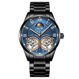 AILANG Original design watch men&#39;s double flywheel automatic mechanical watch fashion casual business men&#39;s clock Original