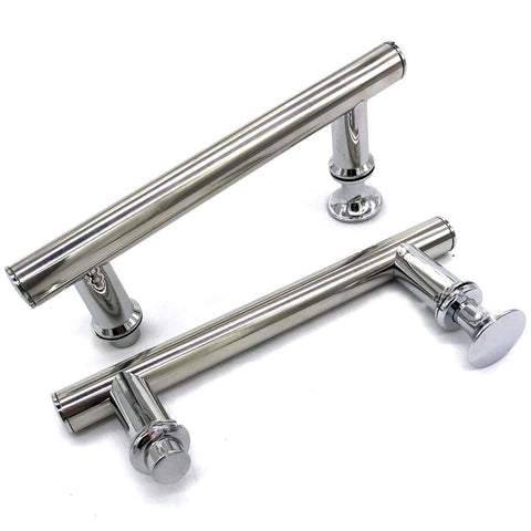 2pcs/Lot ABS+ Stainless Steel Brushed Sliding Knob Door Handle For Furniture Interior Shower Cabin Accessories Hardware