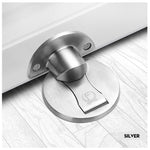 KAK Magnetic Door Stops 304 Stainless Steel Door Stopper Hidden Door Holders Catch Floor Nail-free Doorstop Furniture Hardware