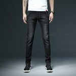 2020 New Men&#39;s Skinny White Jeans Fashion Casual Elastic Cotton Slim Denim Pants Male Brand Clothing Black Gray Khaki