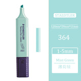 1pcs STAEDTLER 364 Highlighter Pen Oblique Head Marker Pen Poster Pen New Macaron Color Department Student Office Use