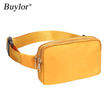 Buylor Women&#39;s Belt Bags Fashion Waist Packs Designer Bum Bag Shoulder Chest Pack Waterproof Crossbody Bag Hip Phone Pouch