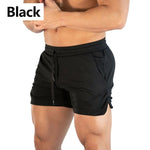 Summer Gyms Workout Male Breathable Mesh Quick Dry Sportswear Jogger Beach Solid Shorts Men Fitness Bodybuilding Shorts