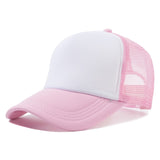 1 PCS Unisex Cap Casual Plain Mesh Baseball Cap Adjustable Snapback Hats For Women Men Hip Hop Trucker Cap Streetwear Dad Hat