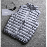 Spring Man Duck Down Vest Ultra Light Jackets Men Fashion Sleeveless Outerwear Coat Autumn Winter Coat 90% White Duck Down