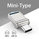 TOPESEL32GB 64GB 128GB Type C Ultra Dual Mini USB 3.0 Flash Drive Memory Stick U Disk Thumb Drive