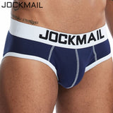 JOCKMAIL Sexy Men Underwear Briefs Cuecas Calzoncillos Slip Gay Underwear U Convex Pouch Breathable Cotton Male Panties Shorts