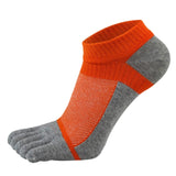 VERIDICAL Pure Cotton Five Finger Socks Mens Sports Breathable Comfortable Shaping Anti Friction Men&#39;s Socks With Toes EU 38-44