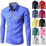 2021 Hot Sale New Fashion Camisa Masculina Long Sleeve Shirt Men Slim fit Design Formal Casual Brand Male Dress Shirt Size M-4XL