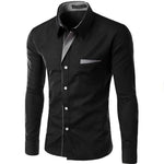 2021 Hot Sale New Fashion Camisa Masculina Long Sleeve Shirt Men Slim fit Design Formal Casual Brand Male Dress Shirt Size M-4XL