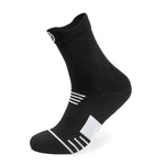 Spring Summer Athletic Sport Socks For Mans Solid Striped Mesh Breathable Travel Outdoor Basketball Bike Running Football Socks