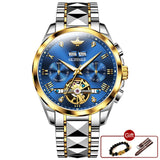 Top Luxury Brand Automatic Watch Men Mechanical Tourbillon Sapphire Tungsten Steel Waterproof Wrist Watches Relogio Masculino