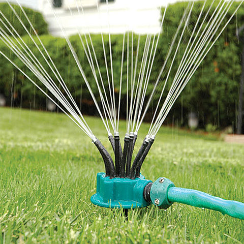 360 Degree Automatic Garden Sprinklers Watering Grass Lawn Rotary Nozzle Rotating Water Sprinkler System Garden Supplies