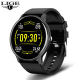 LIGE 2021 New Fashion Ladies Smart Watch Full Screen Touch IP68 Waterproof Heart Rate Monitoring Women&#39;s Watches For Android IOS