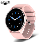 LIGE 2021 New Fashion Ladies Smart Watch Full Screen Touch IP68 Waterproof Heart Rate Monitoring Women&#39;s Watches For Android IOS