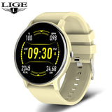 LIGE 2021 New Fashion Ladies Smart Watch Full Screen Touch IP68 Waterproof Heart Rate Monitoring Women&#39;s Watches For Android IOS